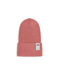 Prążkowana bawełniana czapka 0-24 Pink No More